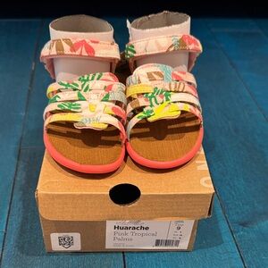 Toms huarache Tropical Kids Sandals size 9 nwt